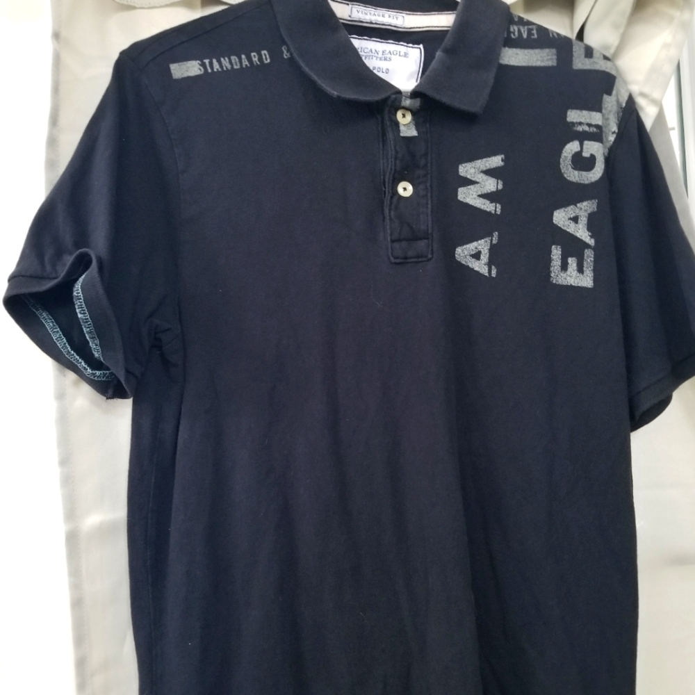 Men's American Eagle Outfitters Vintage Fit Polo Shirt. Size LT. 100% Cotton.